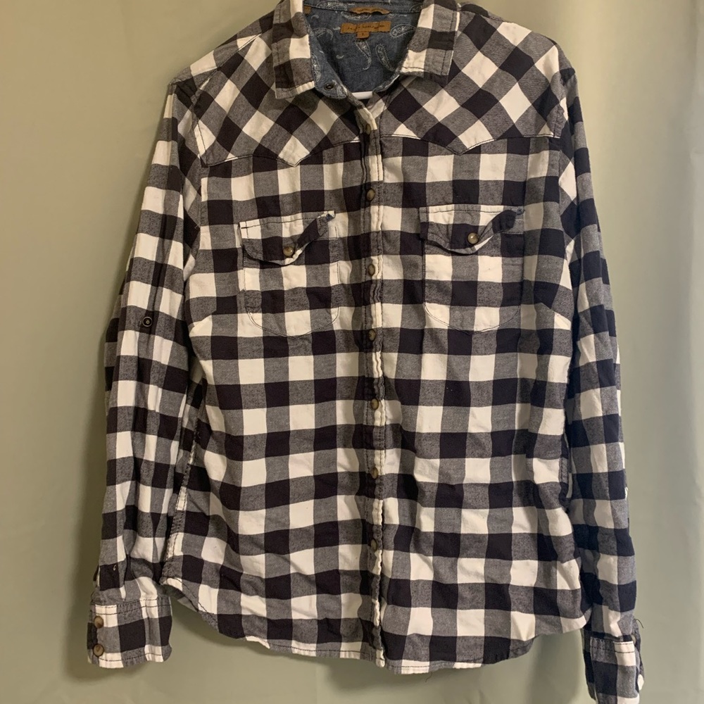 Black n White Check Flannel